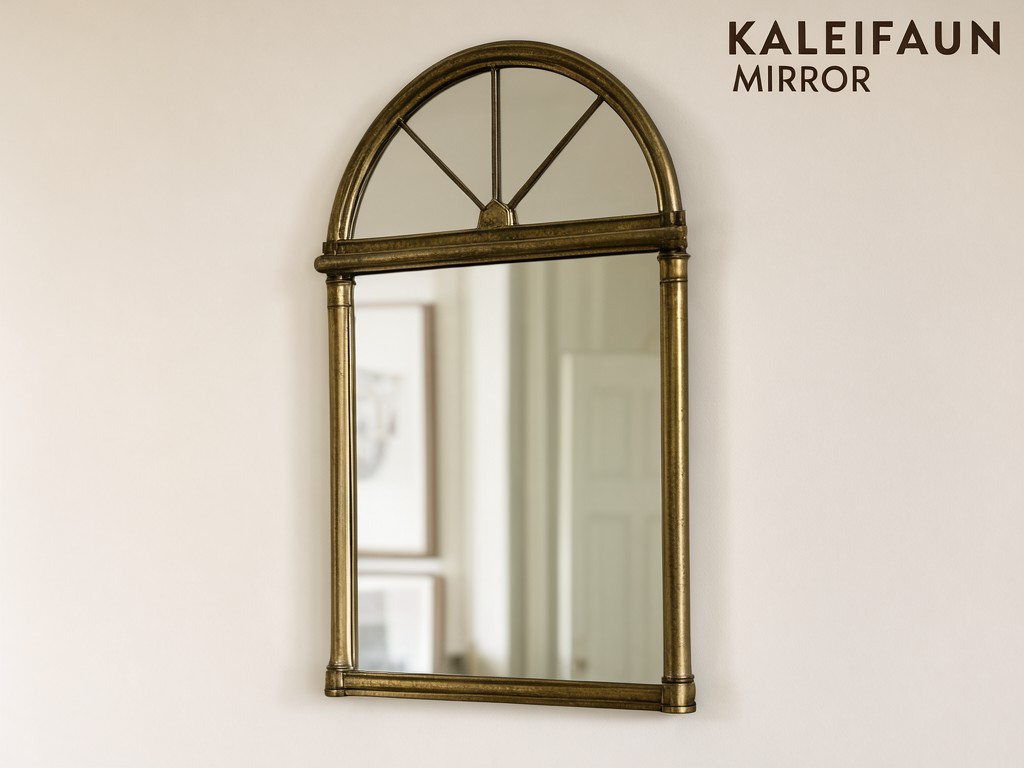 Affordable vintage brass arched wall mirror Exporter