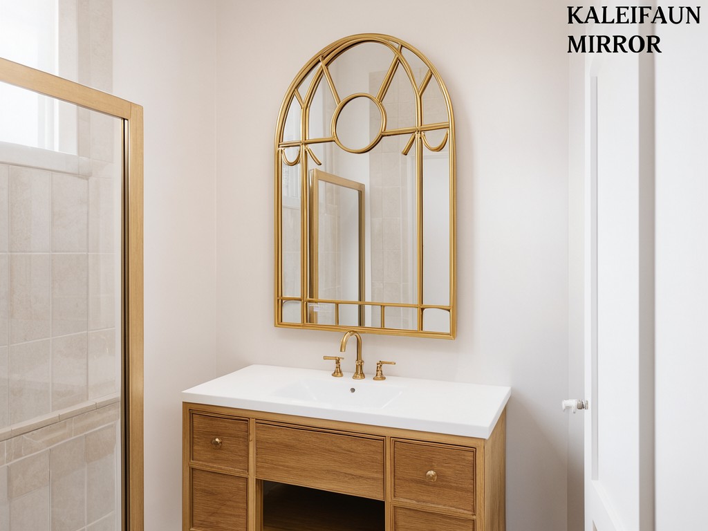 Bespoke Arched Gold Bathroom Vanity Mirror Vendor