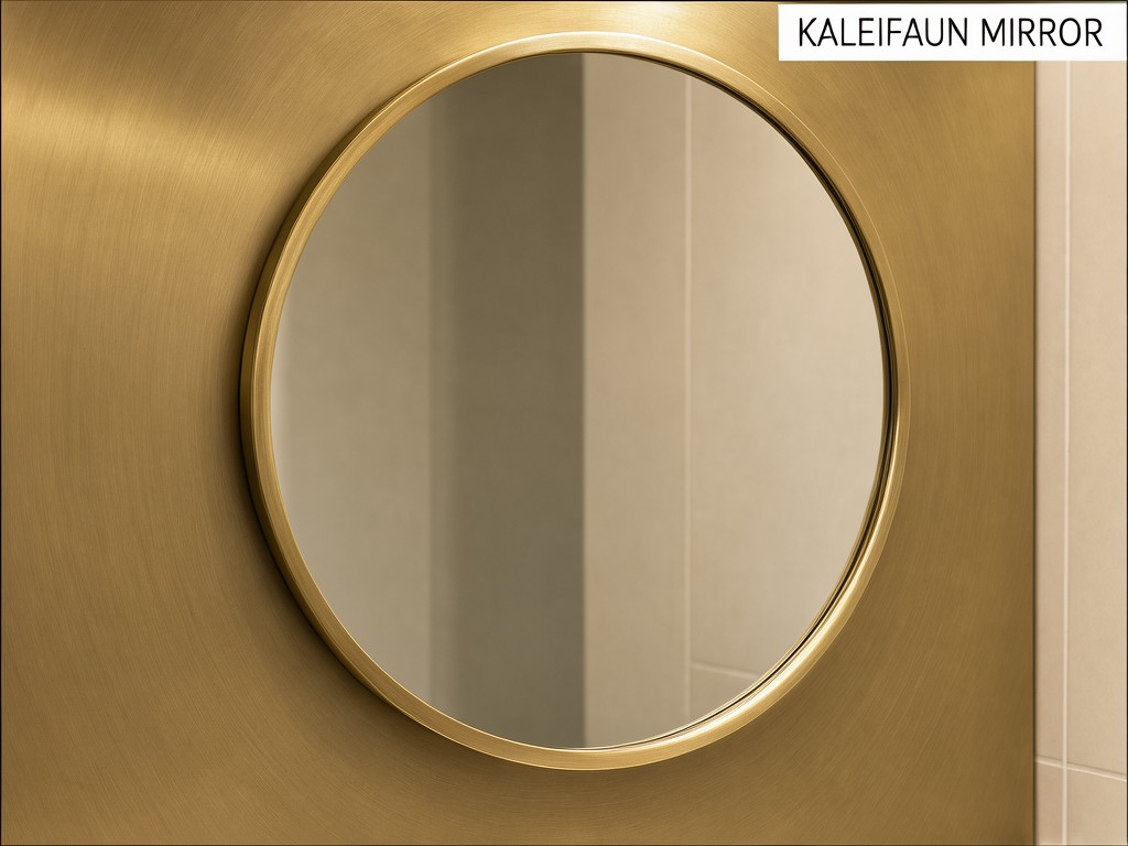 China brushed brass bathroom wall mirror Factory