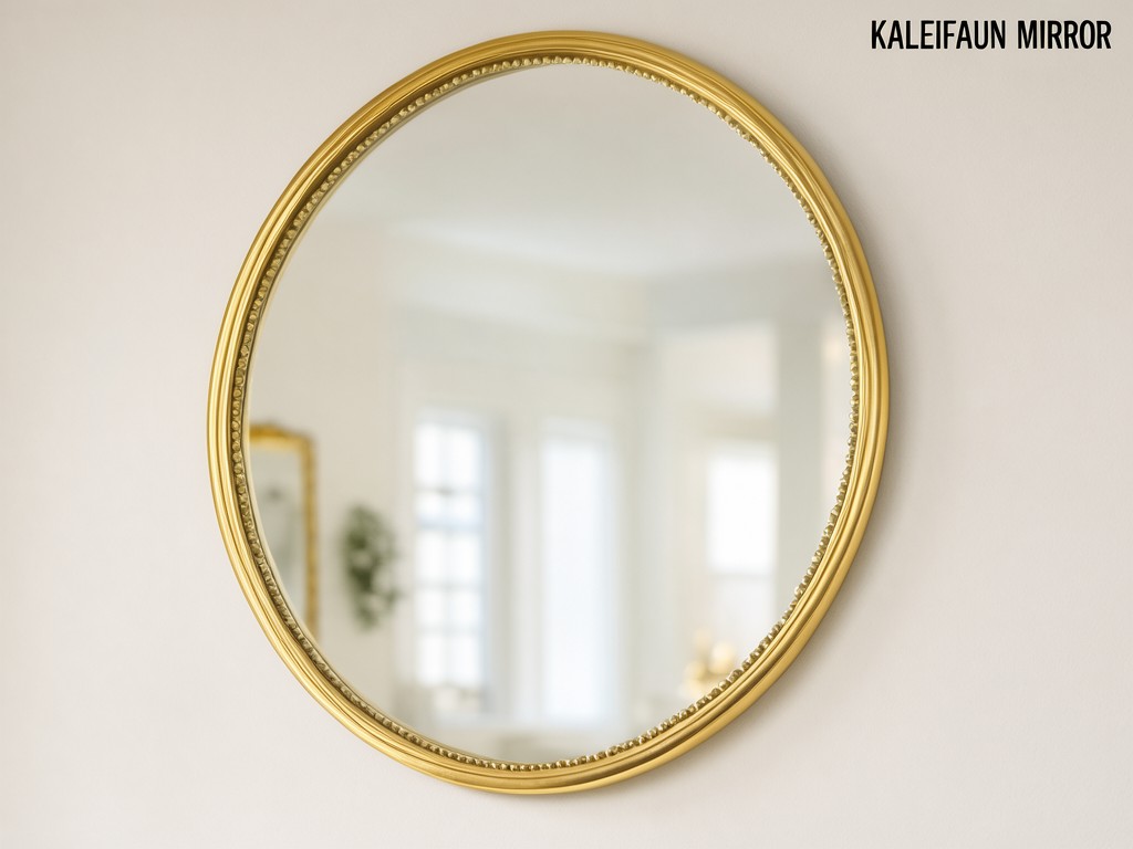 China gold round accent mirror supplier