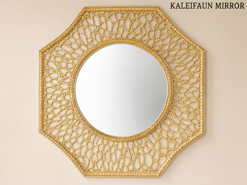 Custom champagne gold accent wall mirror Producer