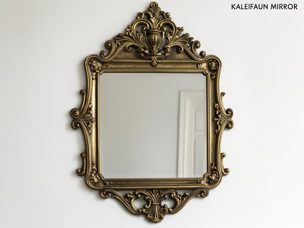 Custom large antique brass wall mirror supplier