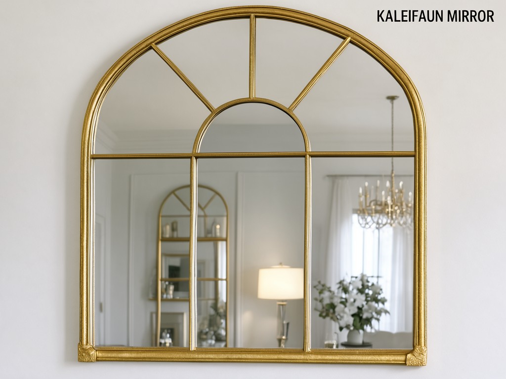 Custom Private Label Arched Gold Mirror Distributor