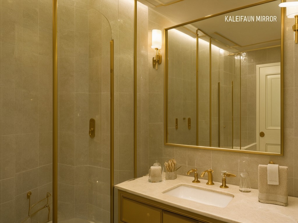 durable gold bathroom mirror top factory