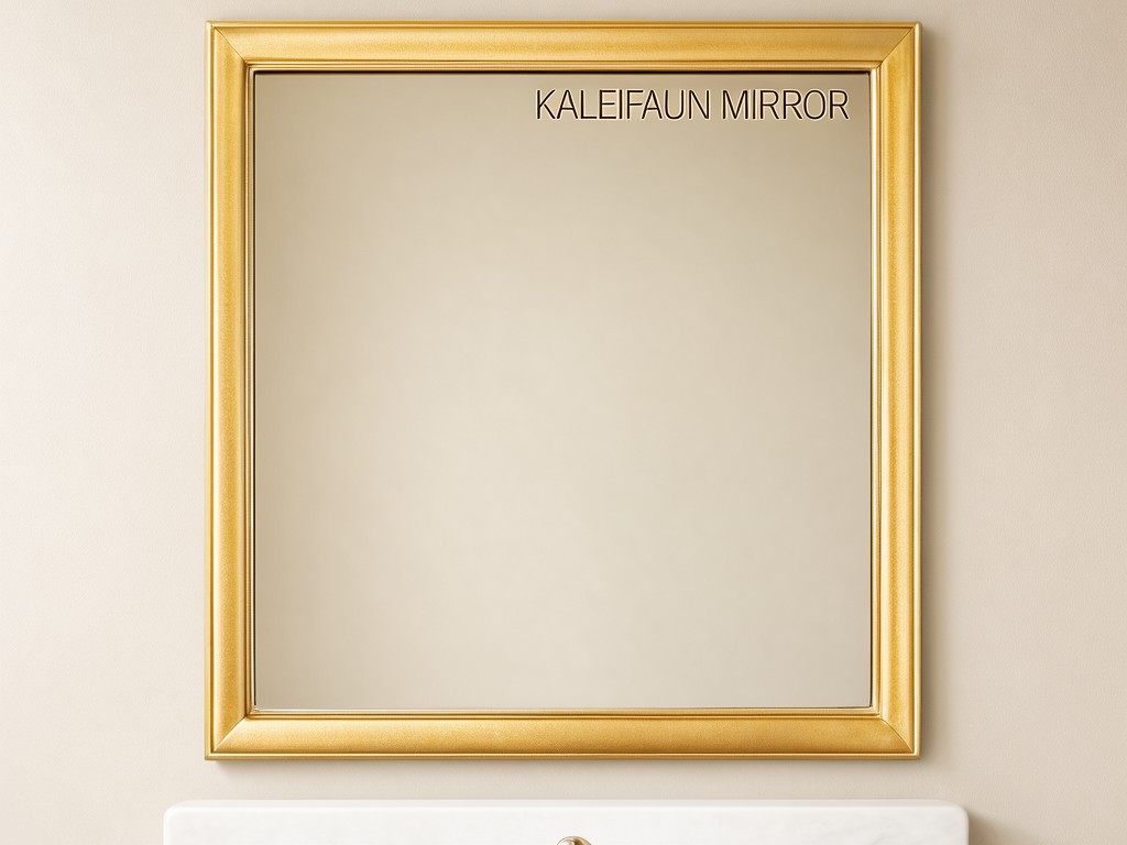 Factory Direct square gold bathroom mirror China Factory