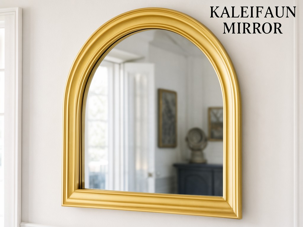 Large Arched Gold Mirror Wholesale