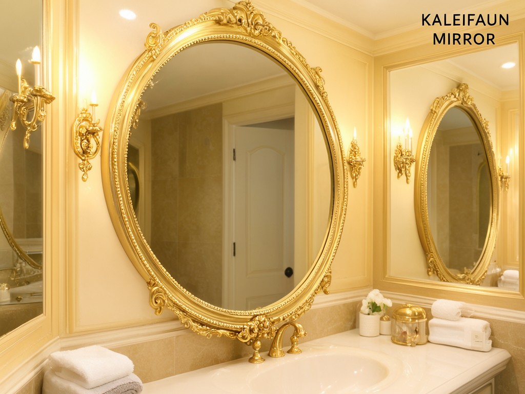 Large Gold Bathroom Mirror Oem Service