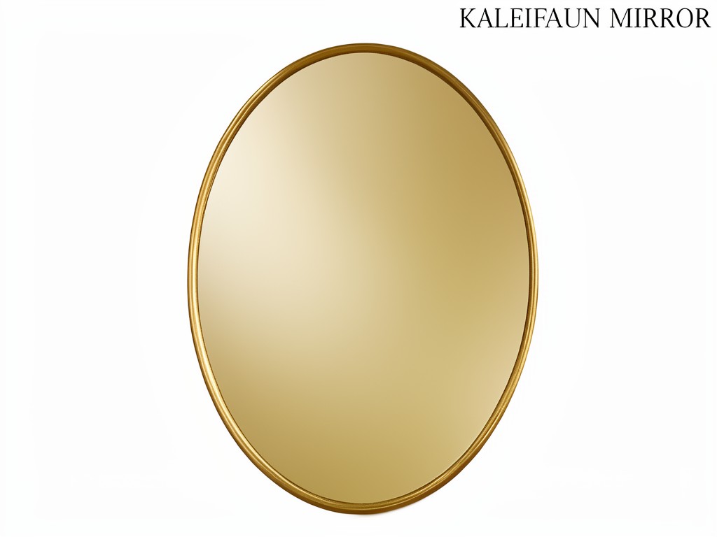 Top Quality Brushed Gold Oval Bathroom Mirror Oem Service